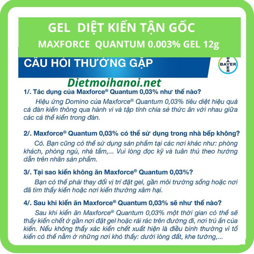 Thuốc diệt kiến Maxforce Quantum nhập khẩu Pháp 7 Thuốc diệt kiến Maxforce Quantum nhập khẩu Pháp 2